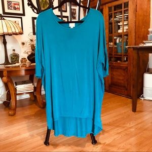 LuLaRoe Irma Solid Teal Top